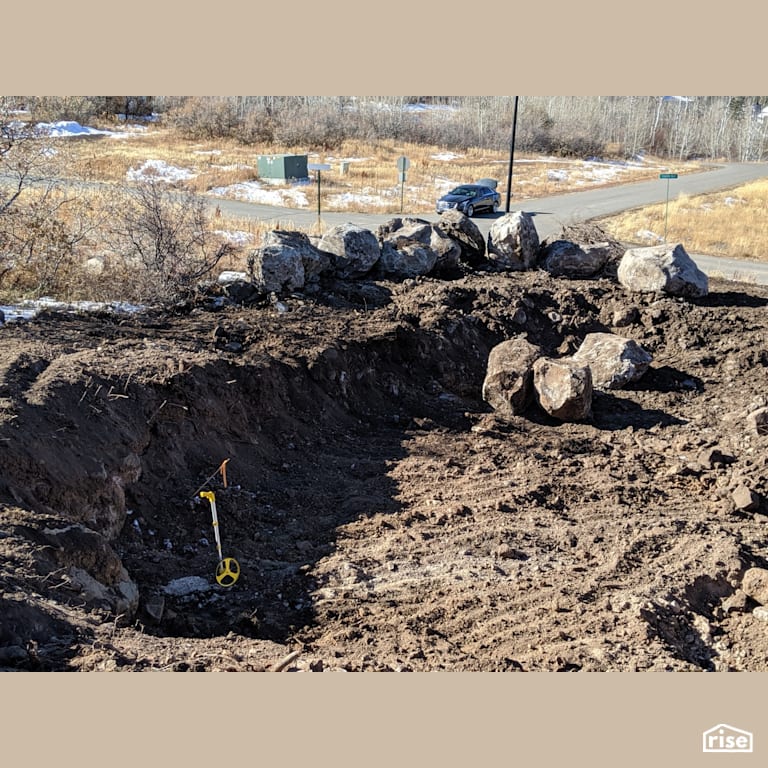 Site Excavation in Progress with Prefabricated Panelized Home by Phoenix Haus LLC
