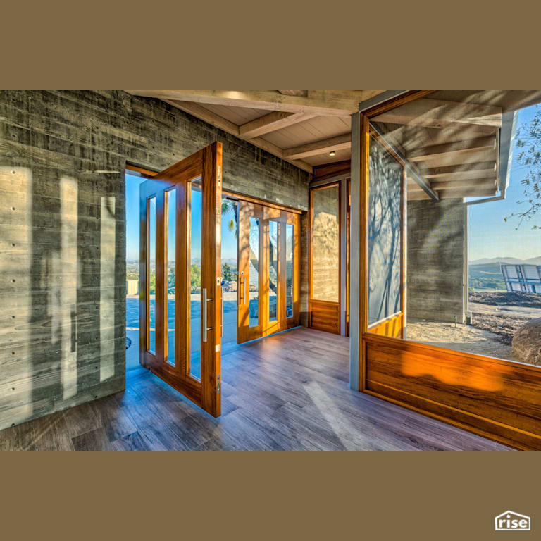 Entryway with Passive House Door by Alliance Green Builders