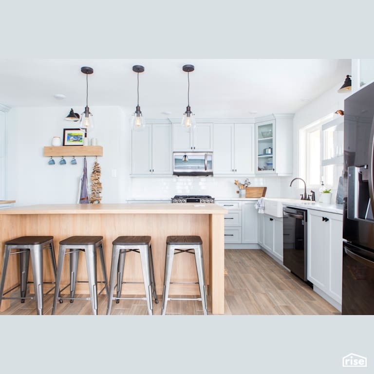 Albert Street II Kitchen with Low-Flow Kitchen Faucet by Reimagine Designs