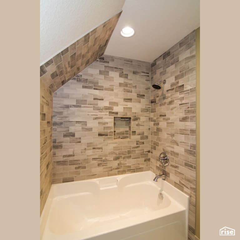 Shower with Integrated LED by Winsome Construction