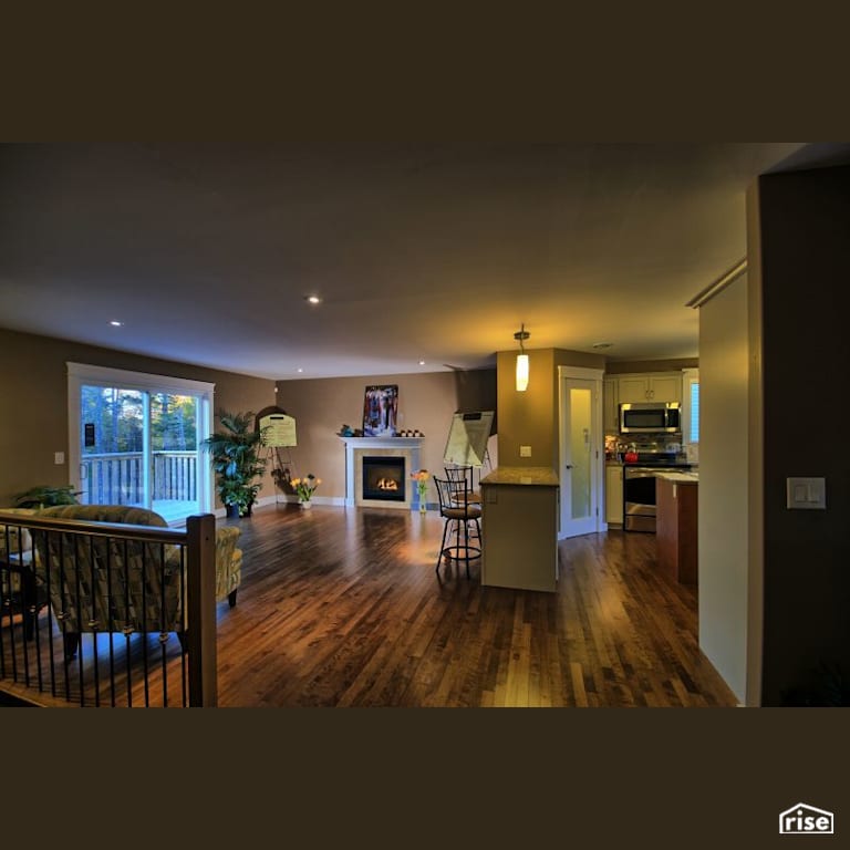145 Olive - Living Room with Gas Fireplace by Whitestone Developments