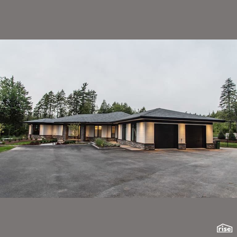 Heddas Way - House Exterior with Stone Siding by Homes by Highgate