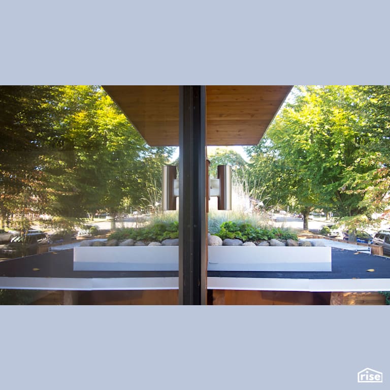 Patio with Tilt-and-Turn Patio Door by MIZA Architects