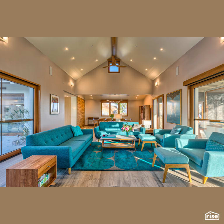 Living Room with Integrated LED by Alliance Green Builders