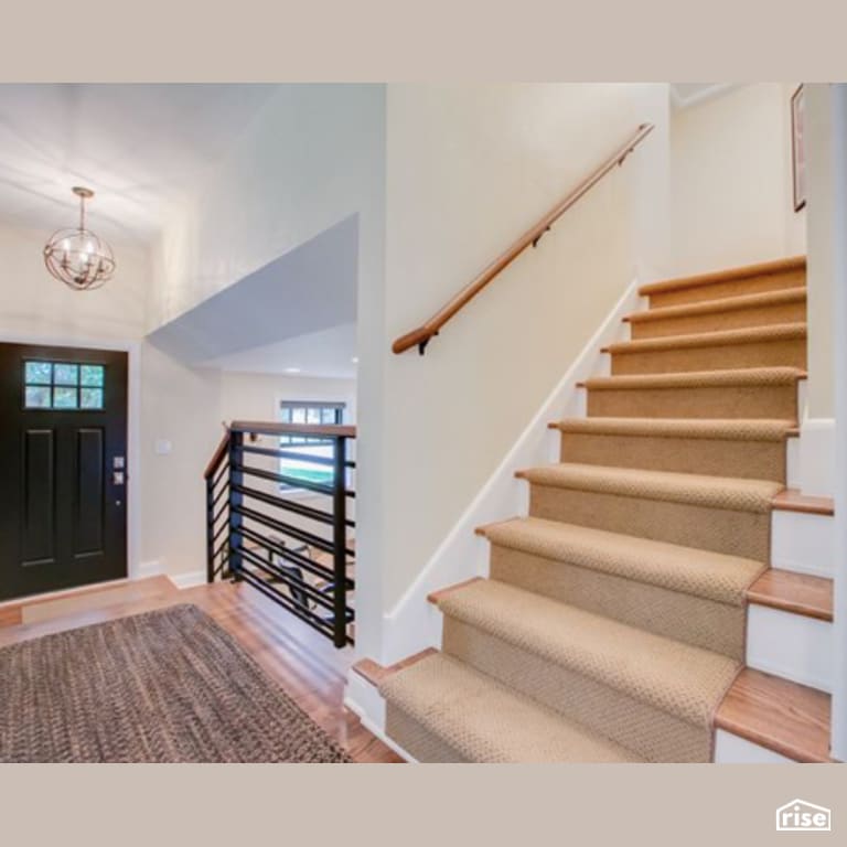 Entryway with Energy Star Exterior Door by Constructive Builders