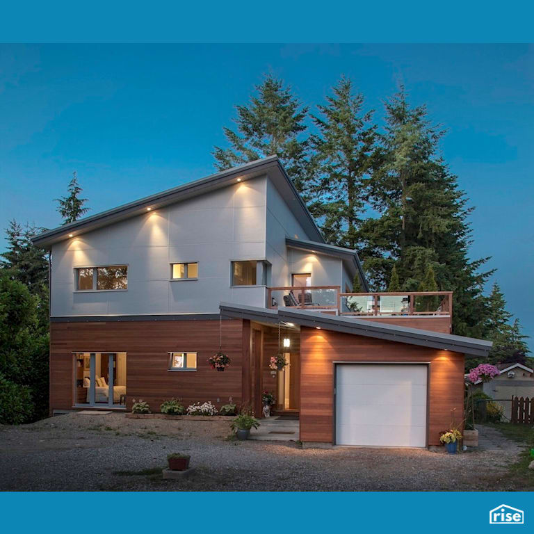 Surrey Passive House Duplex with Fiber Cement Siding by Marken Design + Consult