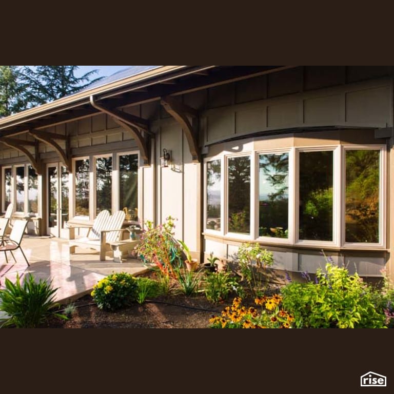 Exterior Landscaping with Accent Outdoor Lighting by Winsome Construction