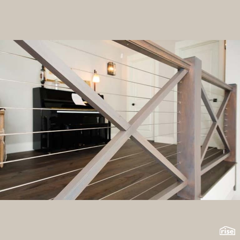 Hallway with FSC Certified Hardwood by Winsome Construction