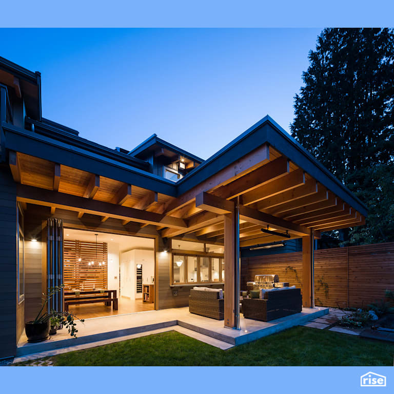 Patio with Tilt-and-Turn Patio Door by Naikoon Contracting