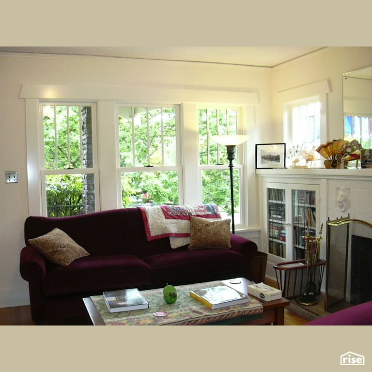 Living Room Remodel with Double Pane Window by Ten Directions Design, Architects