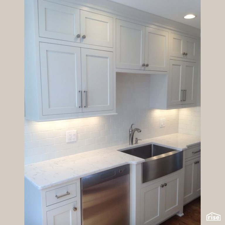 Kitchen Remodel with Low-Flow Bathroom Faucet by Constructive Builders