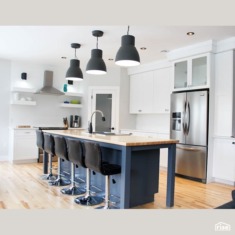 The California - Kitchen with FSC Certified Hardwood by Justin Bowers Homes