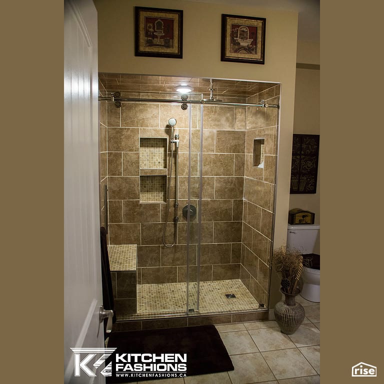 Kitchen Fashions - Shower Renovation with Low-Flow Showerhead by Home Fashions