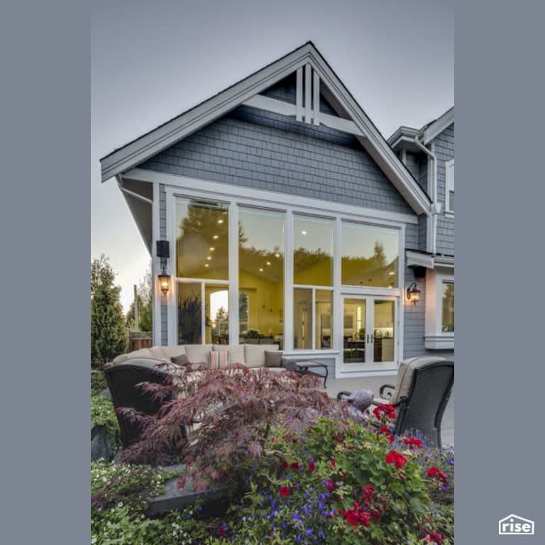 Clay Construction - Delta Charm - Exterior with Accent Outdoor Lighting by Clay Construction