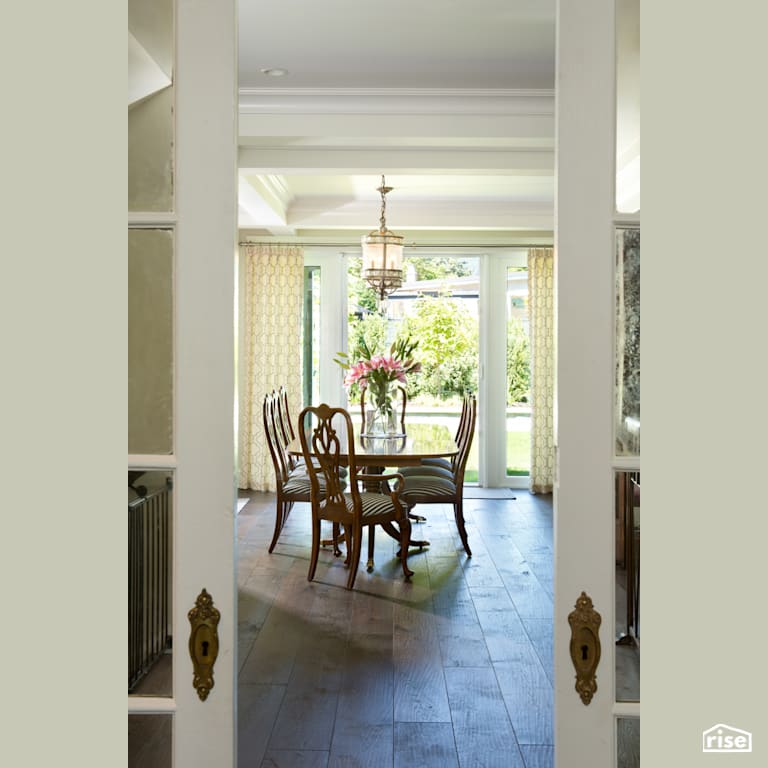 Dining Room with Ceiling Light by Naikoon Contracting