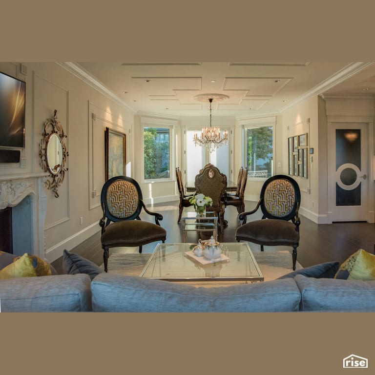 Dining Room with Integrated LED by My House Design/Build Team Ltd.