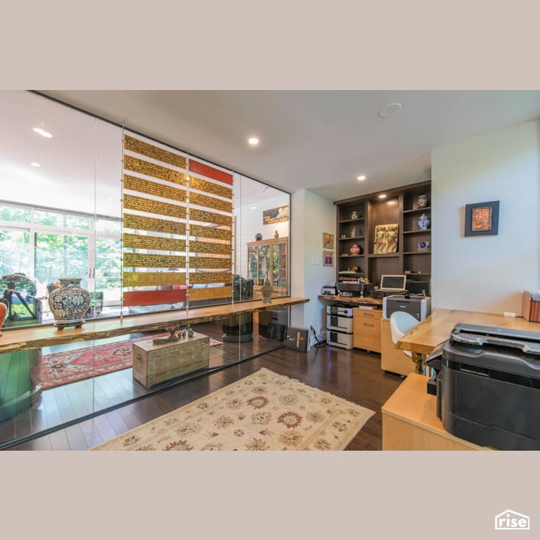 410 Wood Avenue - Home Office with Laminate Flooring by VERT plan.design.build