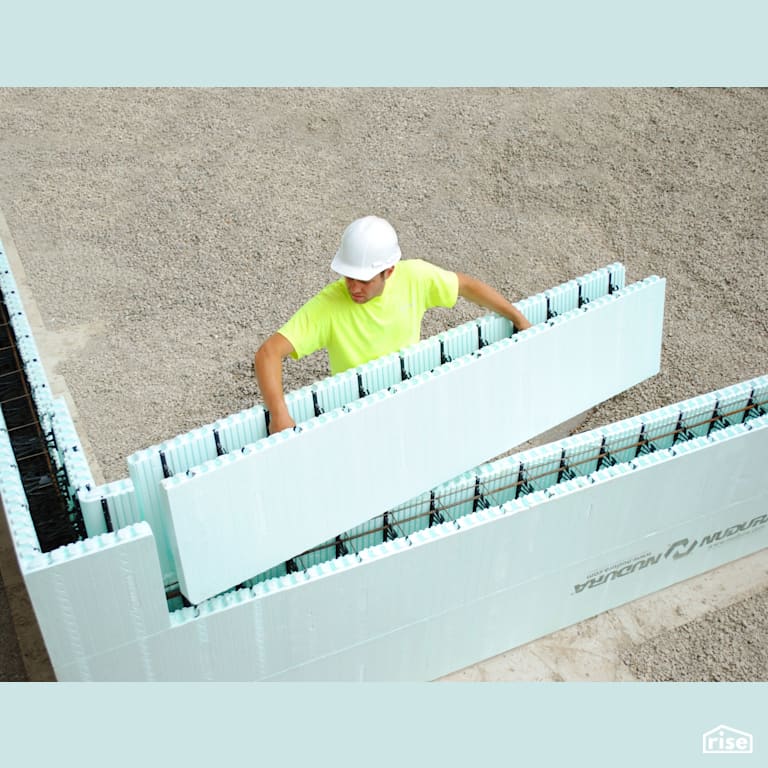 ICF Install with Insulated Concrete Forms [ICF] by Nudura