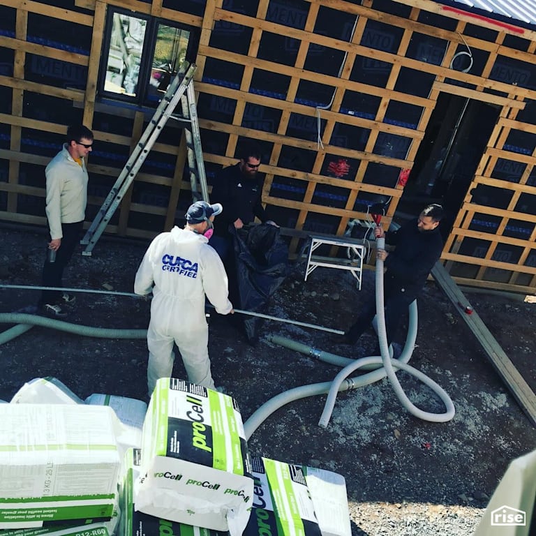 proCell Green blown-in cellulose insulation with Cellulose Blown-in Insulation by Thermocell