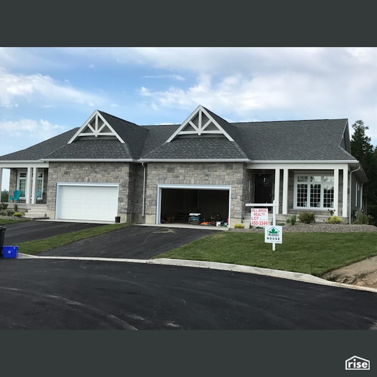 Bobak Place  - Exterior with Stone Siding by Hill Bros.