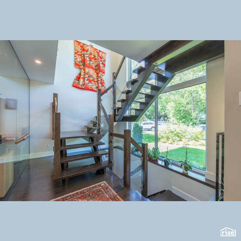 410 Wood Avenue - Staircase with FSC Certified Hardwood by VERT plan.design.build