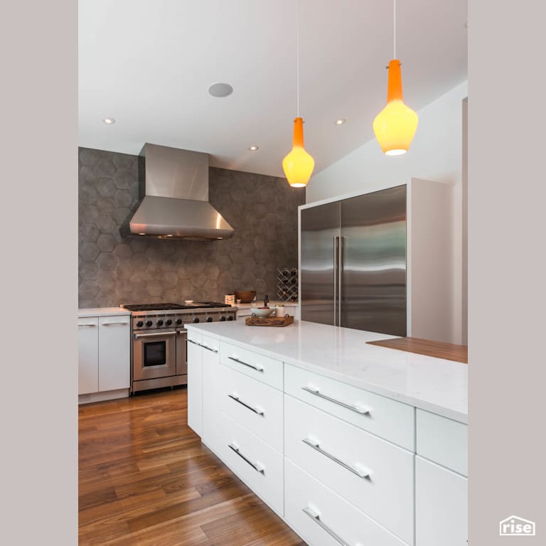 Fort Langley Modern Blend - Kitchen with Integrated LED by My House Design/Build Team Ltd.