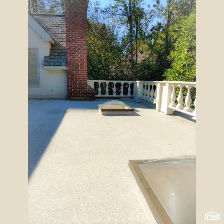 Difficult Rooftop Patio Installation Made Easy with Vinyl Decking by Global Dec-k-ing Systems