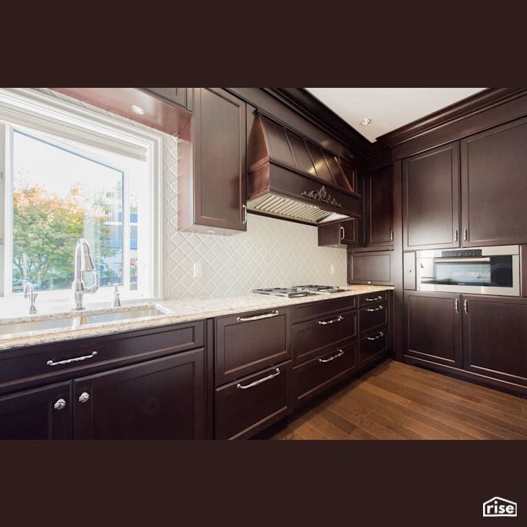 Complex Cooking Kitchen with Integrated LED by My House Design/Build Team Ltd.