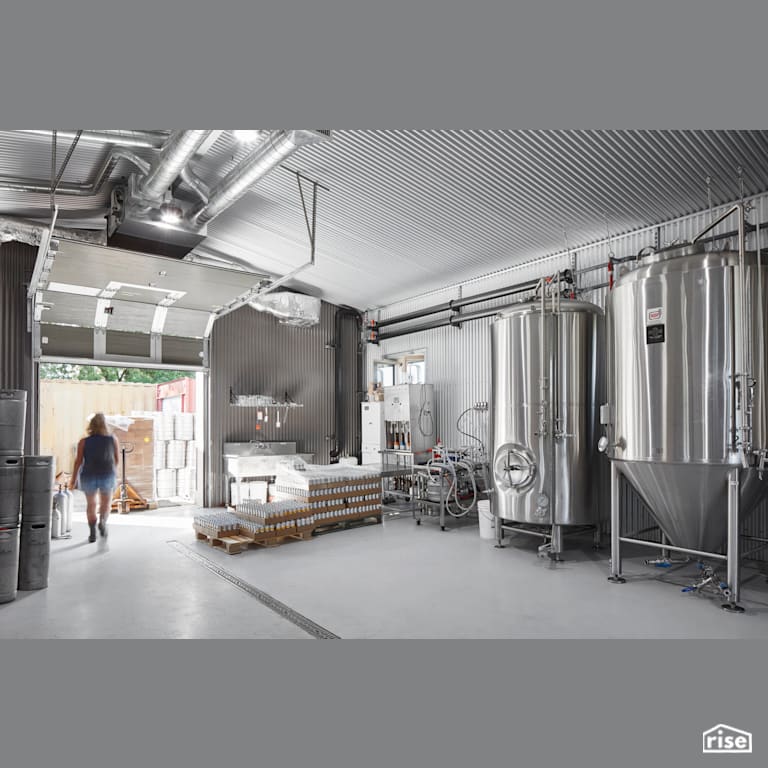 GoodLot brewery inside with LED Lighting by Fourth Pig Green & Natural Construction