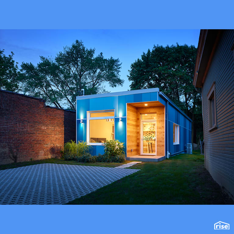 Latham Exterior At Night with Integrated LED by Module