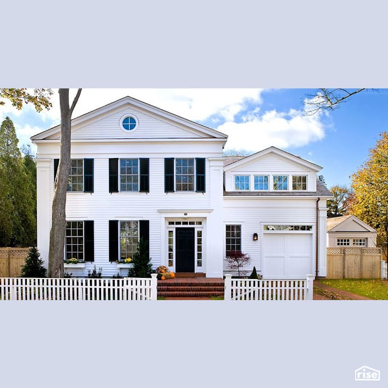 High Street Edgartown - Exterior with Wall Mounted Outdoor Lighting by Helios Design Group