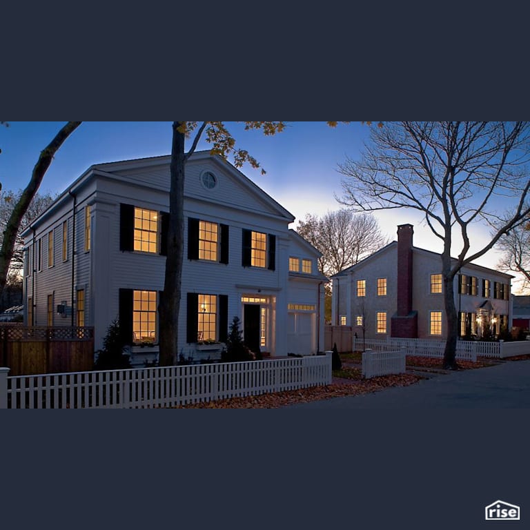 High Street Edgartown - Exterior with Solid Wood Door by Helios Design Group