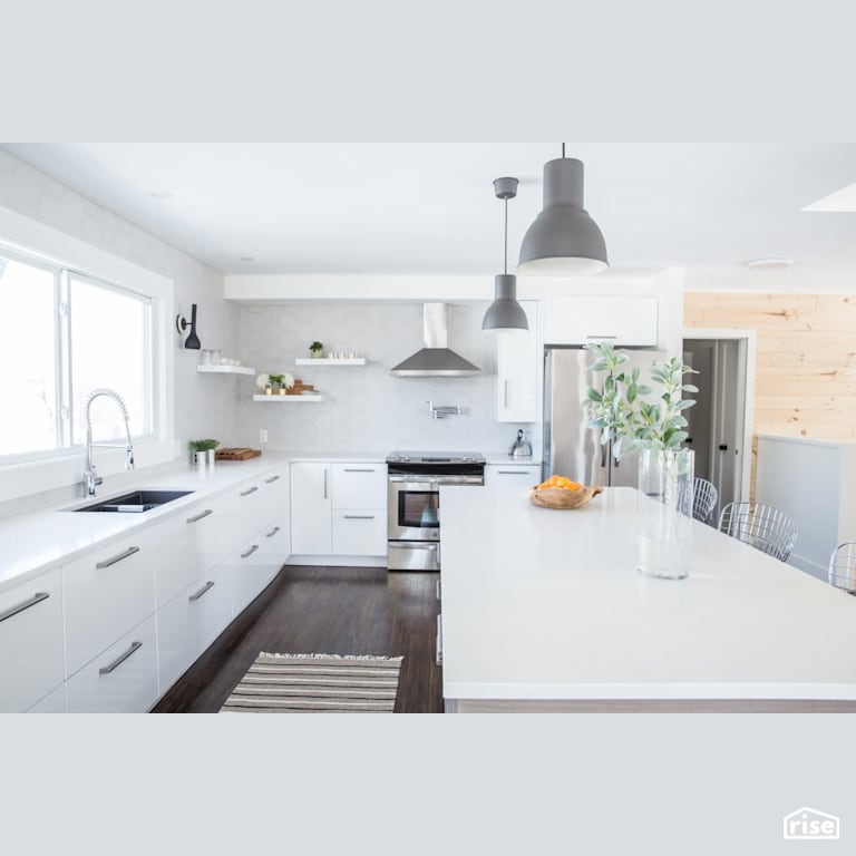 Glengarry Remodel with Low-Flow Kitchen Faucet by Reimagine Designs