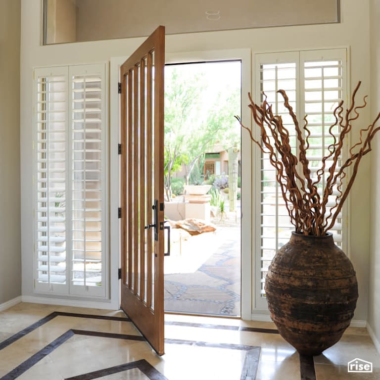 Scottsdale Arizona Retreat - Entryway with Energy Star Exterior Door by PlaidFox