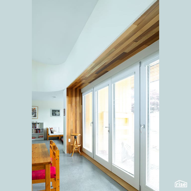 Patio doors with Passive House Door by Lanefab Design/Build