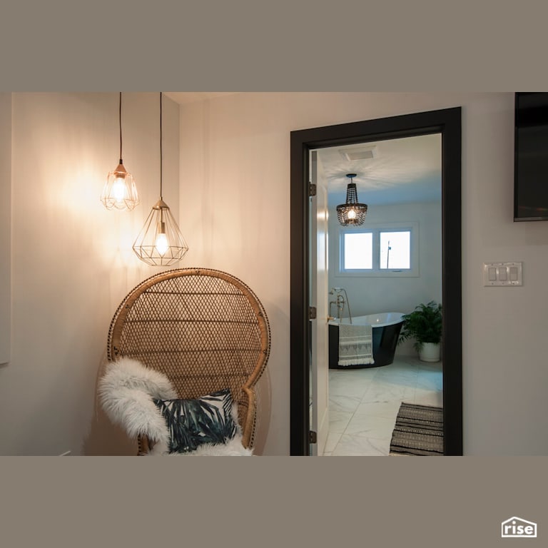 Paradiso Bathroom Entrance with Casement Window by Bowers Construction