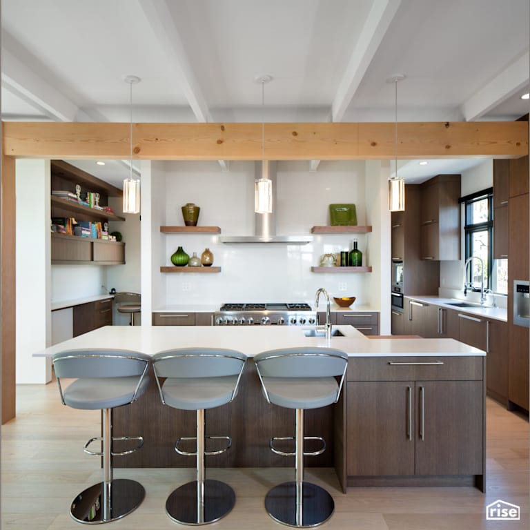 Kitchen with Low-Flow Kitchen Faucet by Naikoon Contracting