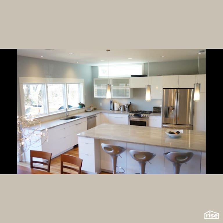 Walnut Street - Kitchen with Gas Range by Brad Goodsell Design | Build Inc