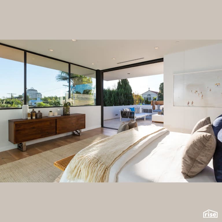 Master Bedroom in La With a View with Integrated LED by Tracy A. Stone Architect
