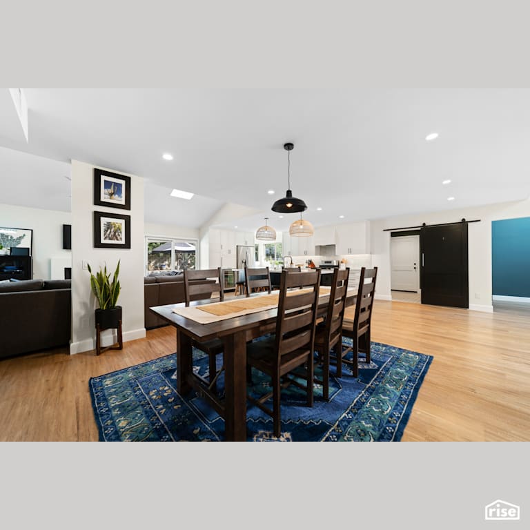 Dining Room with Air Purifying Plant by Murray Lampert Design, Build, Remodel