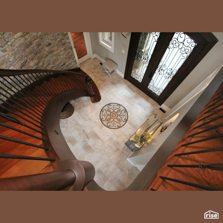 Copper Island Fine Homes - Interior with Ceramic Tile Floors by Copper Island Fine Homes Inc.