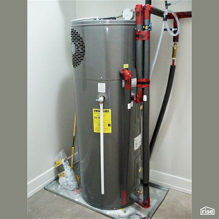 Halifax Passive House Utility Room  with Heat Pump Water Heater by Passive Design Solutions