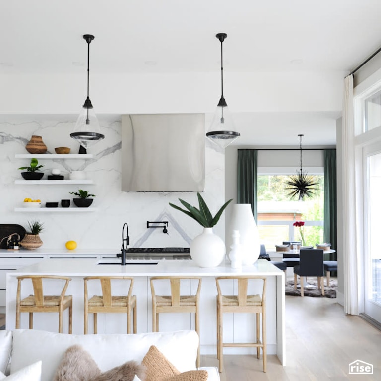 Luxton Square - Kitchen with LED Lighting by PlaidFox