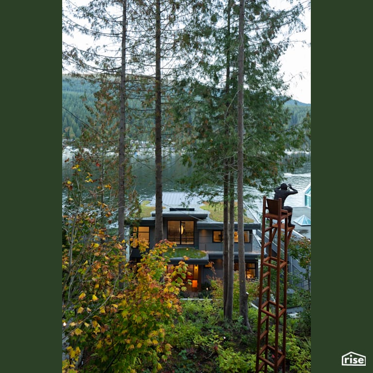 Eastridge Through the Trees with Green Roof - Extensive by Synthesis Design