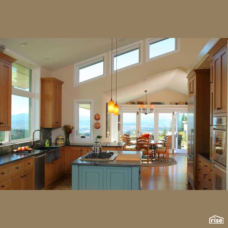 Kitchen with Integrated LED by Winsome Construction