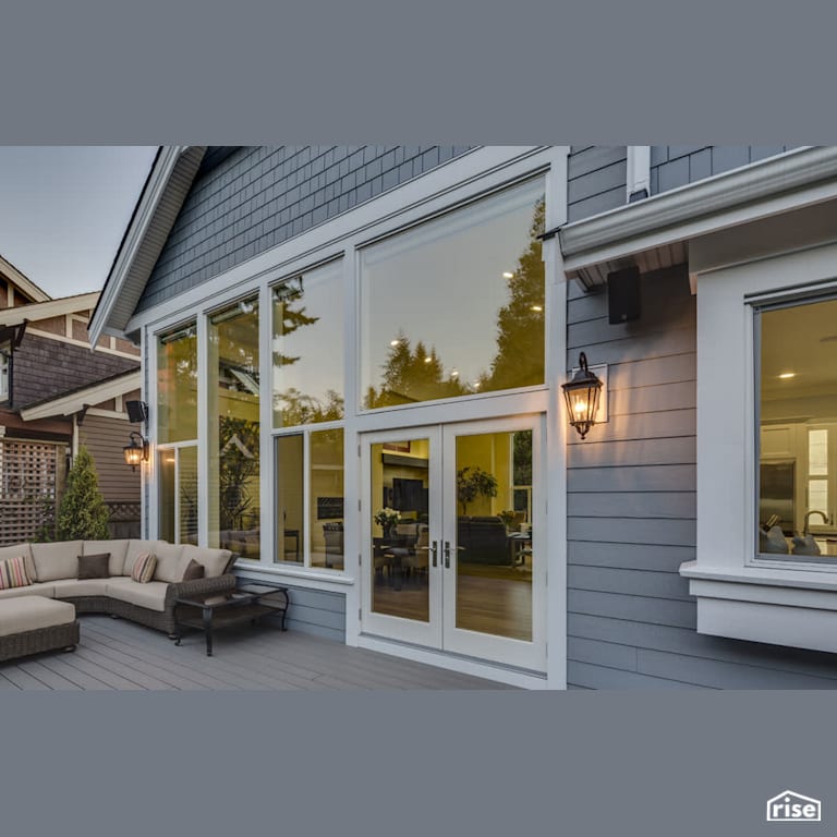 Clay Construction - Delta Charm - Patio with Accent Outdoor Lighting by Clay Construction