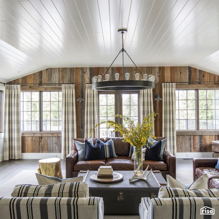 Living Room with FSC Certified Hardwood by PlaidFox