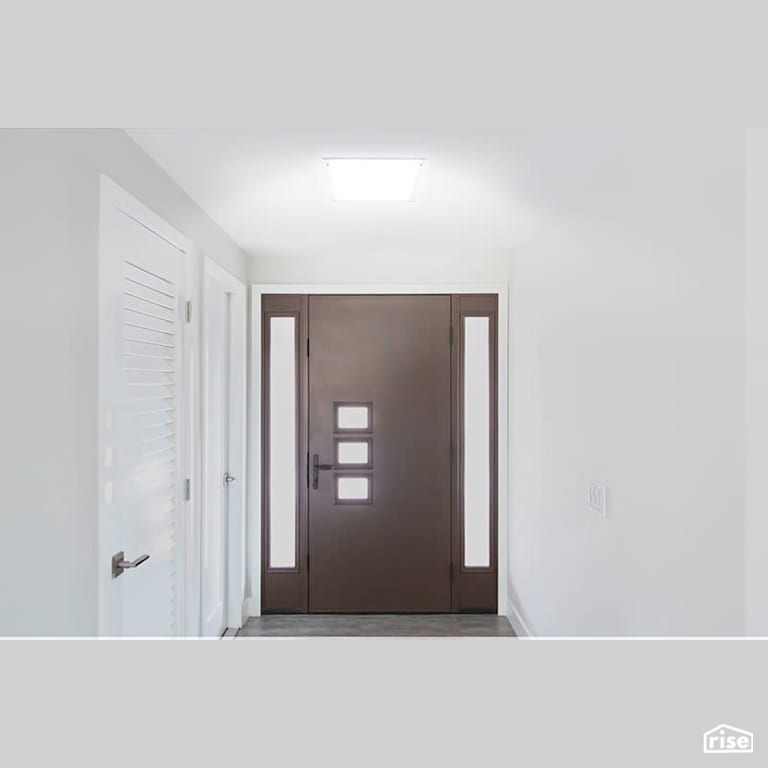 Entry with Square Diffuser with Tubular Skylight by Solatube International, Inc.