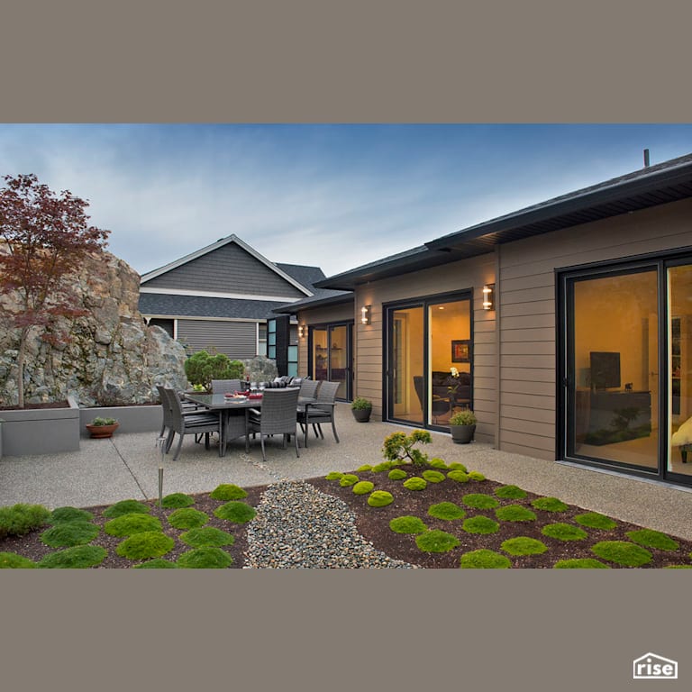 Spacious Serenity - Patio with Outdoor Gardens by Pheasant Hill Homes Ltd.