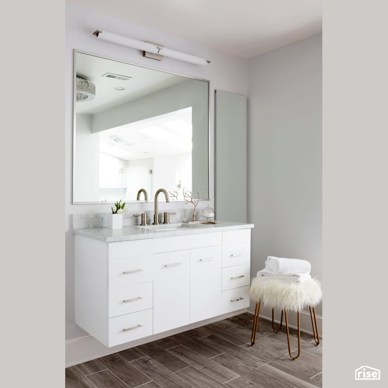 An Ensuite You’ll Never Want to Leave with Low-Flow Kitchen Faucet by Case Design/Remodeling